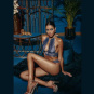 Bracli Sydney Perlen BRALETTE blau L