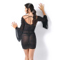 Catanzaro Imperatrice Robe Résille Minikleid schwarz 