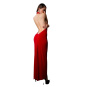 Patrice Catanzaro Mina langes Kleid aus Lycra | Rot 