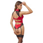 Cottelli Body rot mit schwarzer Spitze S