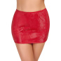 Cottelli Mini Rock in Schlangenoptik rot 