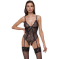 Cottelli Stringbody schwarz ouvert 