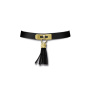 Escora Lederhalsband schwarz C04 