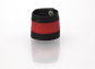 Key-west Leder Handgelenksbörse black/red L