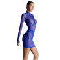 Maison Close Corps à Corps blaues Tüll Minikleid 