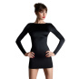 Maison Close French Kiss - Kleid Langarm tiefschwarz 