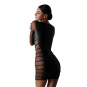 Maison Close Mini Strapskleid mit Bändern schwarz 