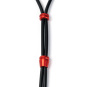 Malesation Grip Double - Penisring schwarz/rot 