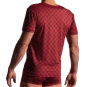Manstore M2224 Casual T-Shirt | check red 