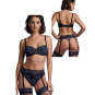 Marlies Dekkers Peekaboo Balconette BH schwarz purple leopard 