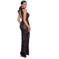 Noir Handmade Zebra Kleid transparent lang 
