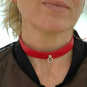 Leder Halsband Pallas rot 