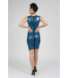 Peter Domenie 340 Kaotic V-Neck Dress print 