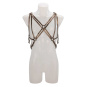 Asche & Gold Camillo Harness Lederharnisch gold/gunmetal