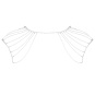 Bijoux Indiscrets - The Magnifique Collection - Shoulder Jewel silver 