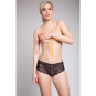 Escora String Panty ouvert schwarz 