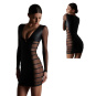 Maison Close Mini Strapskleid mit Bändern schwarz 