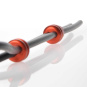 Malesation Grip Double - Penisring schwarz/rot 