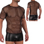 Manstore M2391 Oversize Netz T-Shirt schwarz 