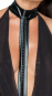 Noir Handmade Wetlook-Minikleid F223-K 