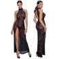 Noir Handmade Zebra Kleid transparent lang 