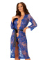 Obsessive Cobaltess Peignoir Kimono blaue Spitze S/M