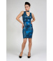 Peter Domenie 340 Kaotic V-Neck Dress print 