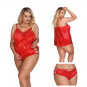 Anais Apparel rotes Negligé Set 