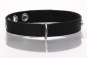 Venus Leder Halsband lockup schwarz