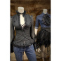 Atixo Steampunk Bluse mit Jabot 