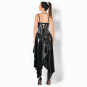 Catanzaro Eiffel Serre-Taille Corsage schwarz-silber 