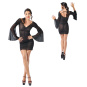 Catanzaro Imperatrice Robe Résille Minikleid schwarz 