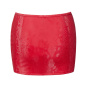 Cottelli Mini Rock in Schlangenoptik rot 