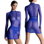 Maison Close Corps à Corps blaues Tüll Minikleid 