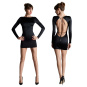 Maison Close French Kiss - Kleid Langarm tiefschwarz 