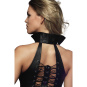 von Hohenstein Dana Leder Corsage mit Kragen Schwarz | 40