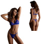 Maison Close Corps à Corps Mini String blau 
