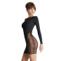 Maison Close Nuit Fauve - asymmetrisches Minikleid 