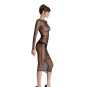 Maison Close Nuit Fauve - transparentes Midikleid mit Raffungen 