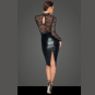 Noir Handmade Midi Kleid mit sanfter Spitze F228 3XL