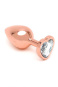 Rimba Buttplug Heart rose gold 3 cm 