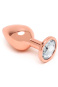 Rimba Buttplug rose gold 3 cm 