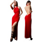 Patrice Catanzaro Mina langes Kleid aus Lycra | Rot 