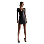 Maison Close Mini Strapskleid mit Bändern schwarz 