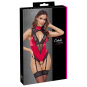Cottelli Body rot mit schwarzer Spitze S