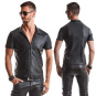 Regnes Fetish Planet Remo Polo Shirt Wetlook mit RV 