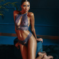 Bracli Sydney SINGLE Perlenstring | blau L