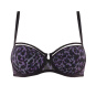 Marlies Dekkers Peekaboo Balconette BH schwarz purple leopard 
