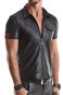 Regnes Fetish Planet Emilio Polo Shirt Wetlook mit Brusttasche 